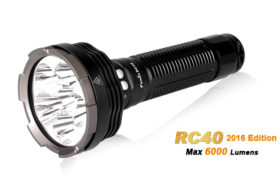 Fenix RC40, max. 6000 lumen oplaadbaar