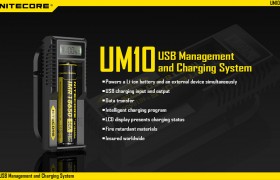 NiteCore UM10, USB lader